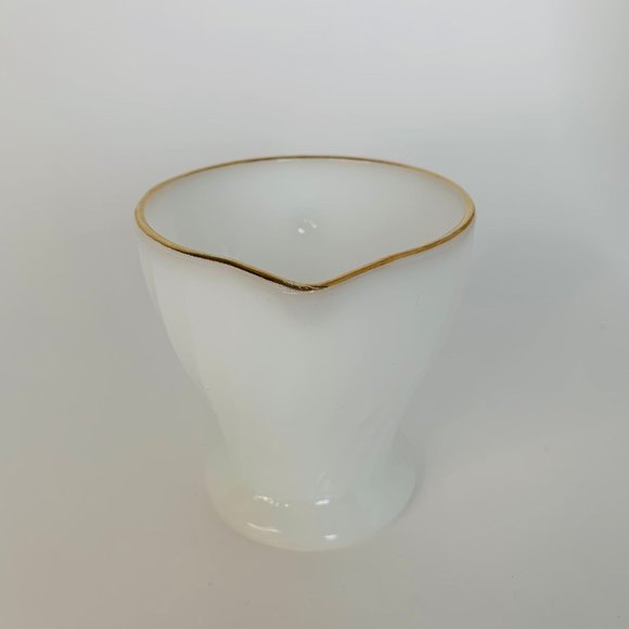 Vintage Swirl Golden Shell Lustre Creamer & Open Sugar by Anchor Hocking - Picture 2 of 13